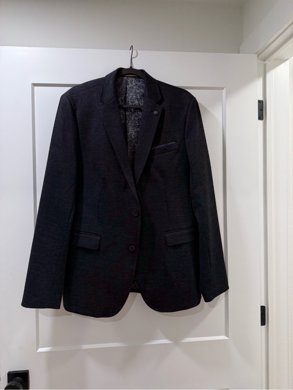 RW&CO. Men's Dark Charcoal Two-Button Sport Coat